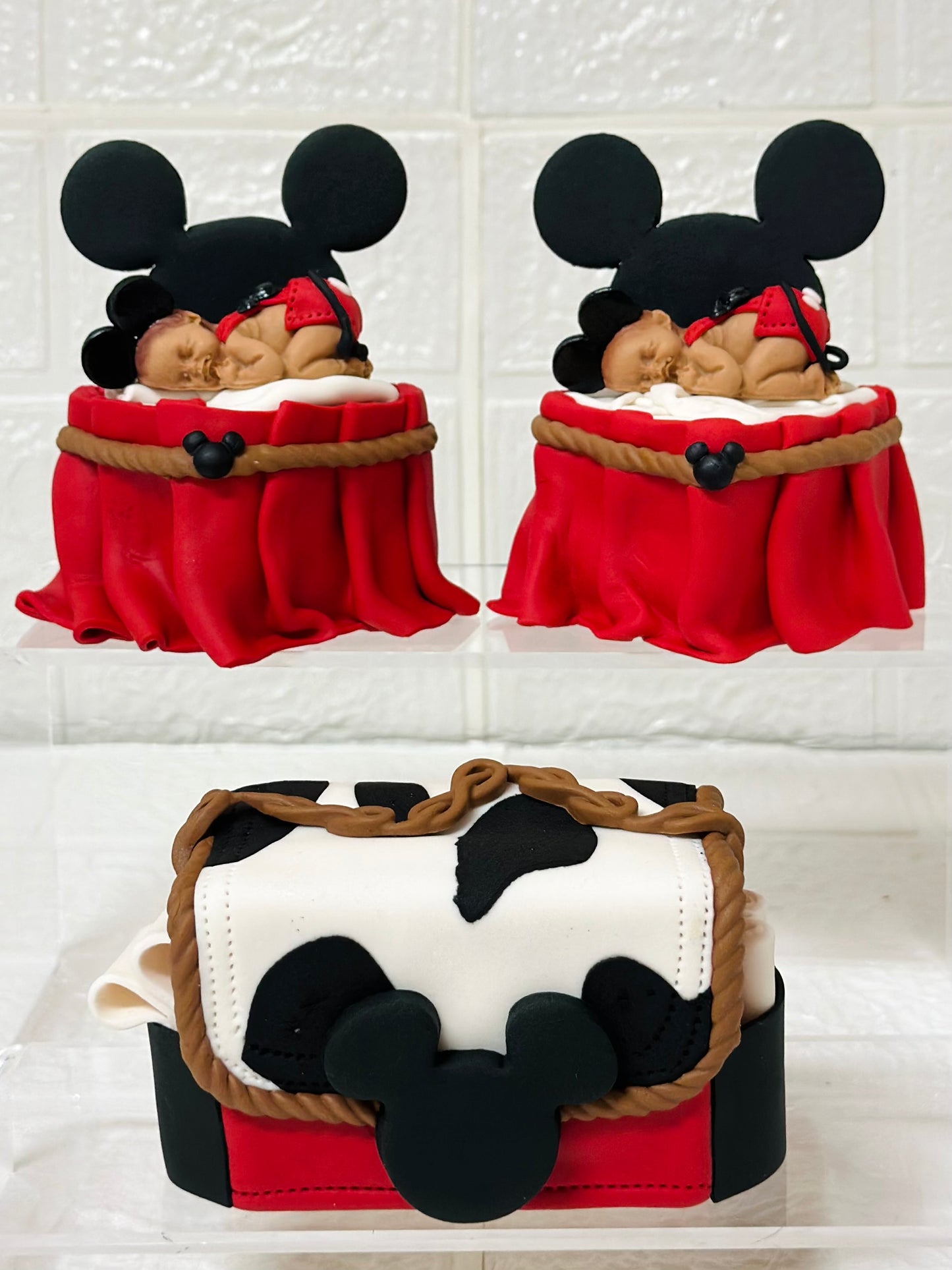 BABY COWBOY MICKEY APPLE & TREAT ACCESSORIES (BABY SHOWER)