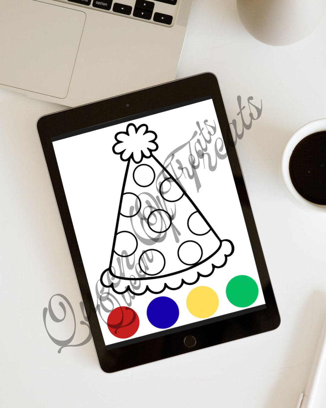 Birthday Hat w/Paint palette