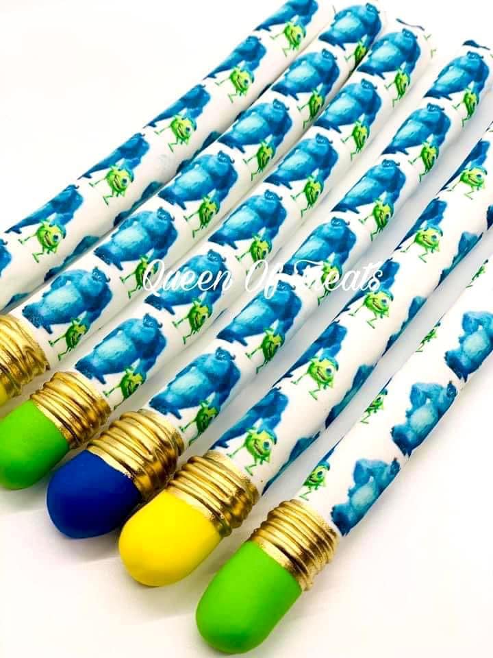 "EDIBLE IMAGE" PENCIL PRETZEL ROD TUTORIAL