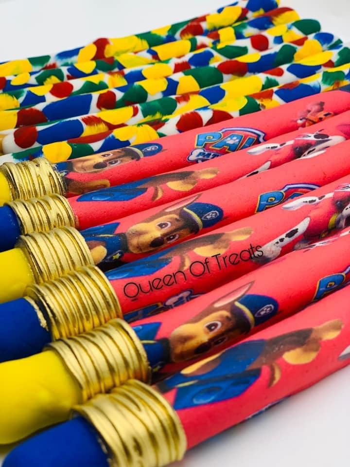 "EDIBLE IMAGE" PENCIL PRETZEL ROD TUTORIAL