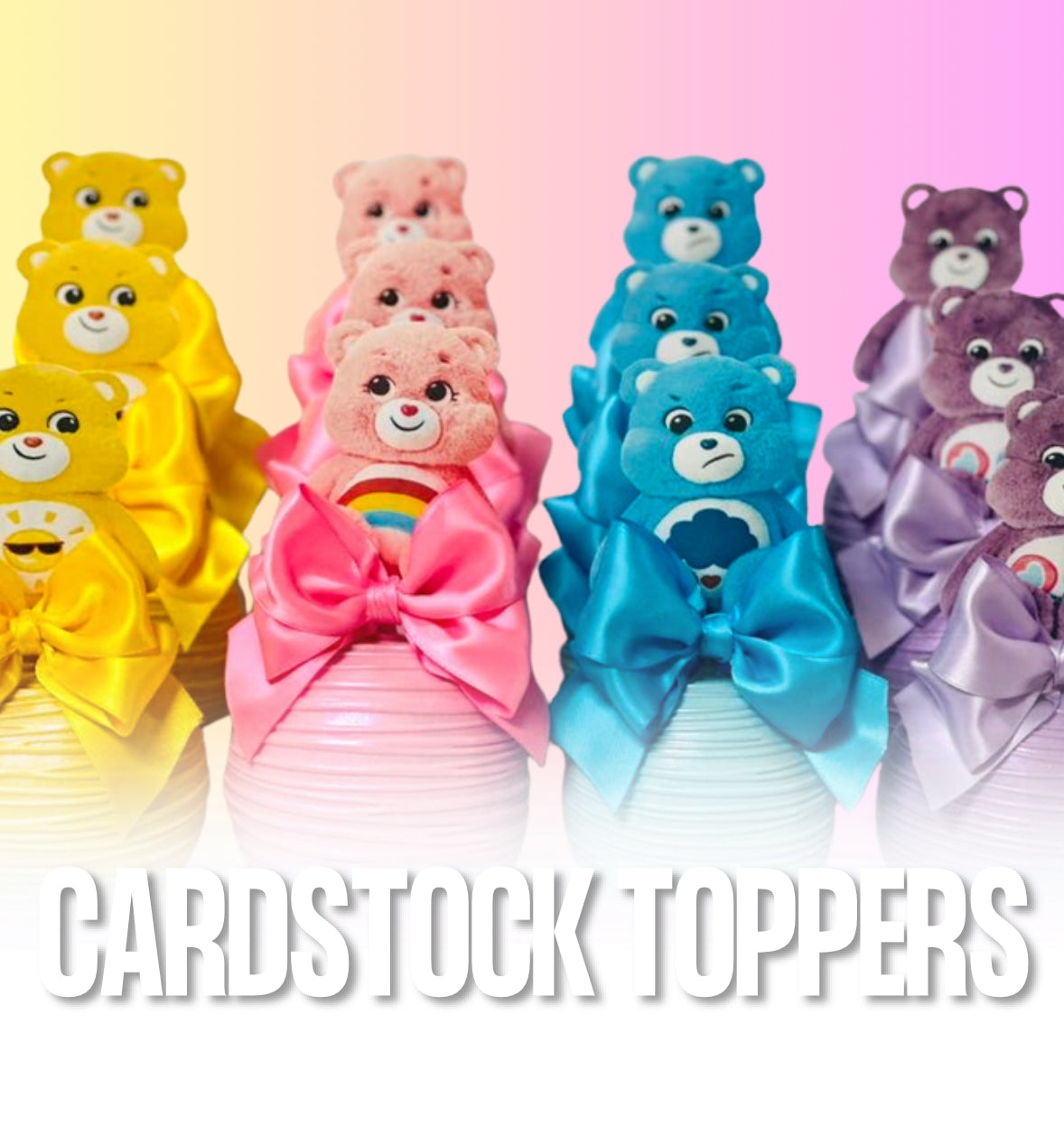 CARD STOCK TREAT TOPPERS