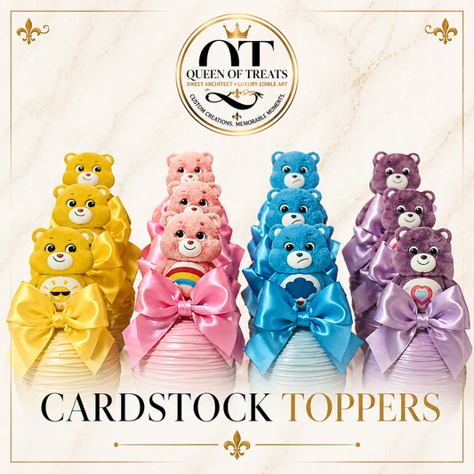CARDSTOCK TREAT TOPPERS with/without a CRICUT
