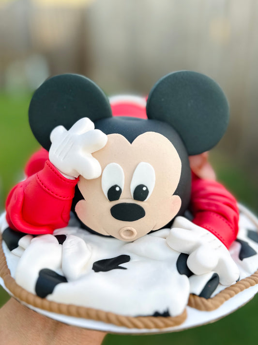 BABY COWBOY MICKEY APPLE & TREAT ACCESSORIES (BABY SHOWER)