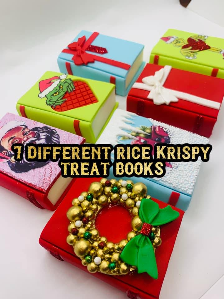Grinch Holiday Rice Krispy Books Set