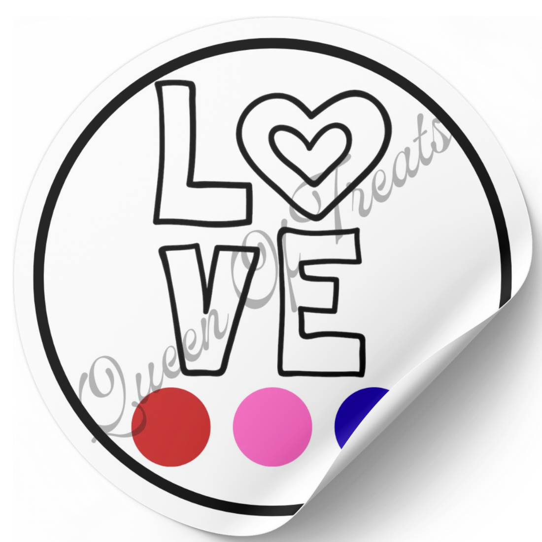 Love circle w/paint palette